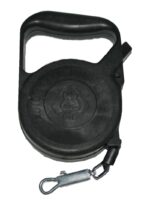 Hundeleine mit Aufrollautomatik und Karabiner inkl. Drehwirbel schwarz (0035)