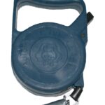 Hundeleine mit Aufrollautomatik und Karabiner inkl. Drehwirbel blau (0036)