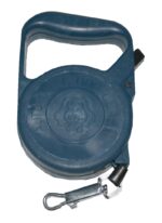 Hundeleine mit Aufrollautomatik und Karabiner inkl. Drehwirbel blau (0036)
