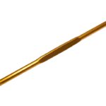 Häkelnadel Doppelhäkelnadel Aluminium ca. 13 cm Größe 3-7 gold (1023)