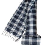 Herrenschal Damenschal Winterschal Schal 150x30 cm blau (7905)