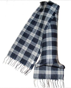 Herrenschal Damenschal Winterschal Schal 150x30 cm blau (7905)