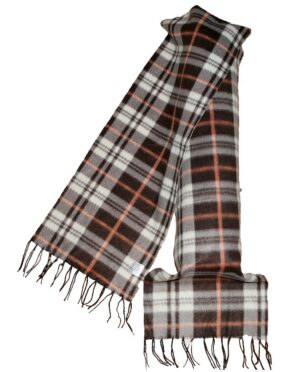 Herrenschal Damenschal Winterschal Schal 150x30 cm braun (7906)