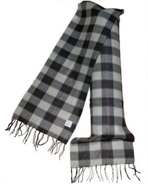 Herrenschal Damenschal Winterschal Schal 150x30 cm grau (7908)