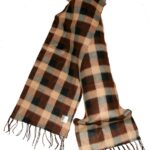 Herrenschal Damenschal Winterschal Schal 150x30 cm braun (7911)