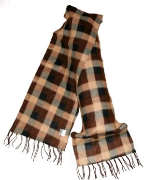 Herrenschal Damenschal Winterschal Schal 150x30 cm braun (7911)