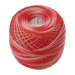PERLOVKA Kreuzstichgarn Baumwolle Perlgarn 10g 85m rot ombre (3327)