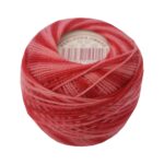PERLOVKA Kreuzstichgarn Baumwolle Perlgarn 85m dunkelrot ombre (3438)