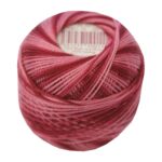 PERLOVKA Kreuzstichgarn Baumwolle Perlgarn 85m bordeaux ombre (3538)