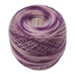 PERLOVKA Kreuzstichgarn Baumwolle Perlgarn 85m violett ombre (4327)