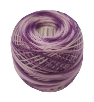 PERLOVKA Kreuzstichgarn Baumwolle Perlgarn 85m violett ombre (4327)