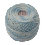 PERLOVKA Kreuzstichgarn Baumwolle Perlgarn 85m himmelblau ombre (5503)