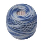 PERLOVKA Kreuzstichgarn Baumwolle Perlgarn 85m blau ombre (5538)