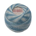 PERLOVKA Kreuzstichgarn Baumwolle Perlgarn 85m hellblau ombre (5615)