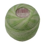 PERLOVKA Kreuzstichgarn Baumwolle Perlgarn 85m hellgrün ombre (6103)