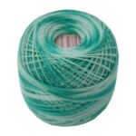PERLOVKA Kreuzstichgarn Baumwolle Perlgarn 85m grün ombre (6527)