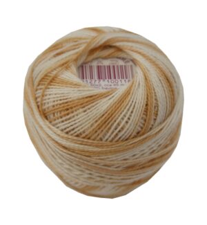 PERLOVKA Kreuzstichgarn Baumwolle Perlgarn 85m sand ombre (7103)