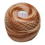 PERLOVKA Kreuzstichgarn Baumwolle Perlgarn 85m braun ombre (7226)