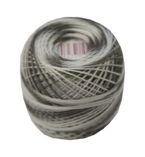 PERLOVKA Kreuzstichgarn Baumwolle Perlgarn 85m grau ombre (8815)