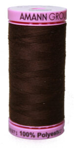 Zwirn 100 % Polyester ASPO PES 120 Amann dunkelbraun 500 m (0264)
