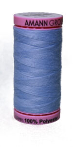 Zwirn 100 % Polyester ASPO PES 120 Amann hellblau bleu 500 m (0271)