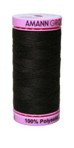 Zwirn 100 % Polyester ASPO PES 120 Amann dunkelbraun 500 m (0431)