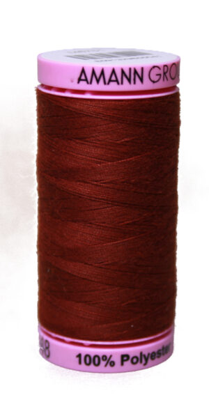 Zwirn 100 % Polyester ASPO PES 120 Amann bordeaux weinrot 500 m (1348)