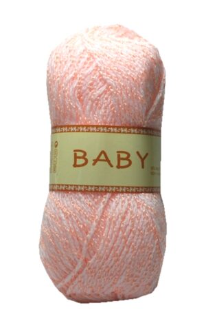 Strickgarn Häkelgarn BABY 50 g weiß-orange (0001)