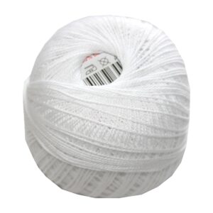 Strickgarn Häkelgarn 100 % Baumwolle SNÌHURKA 200 m weiß (0008)