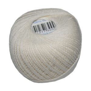 Strickgarn Häkelgarn 100 % Baumwolle Skolni hellcreme 200 m (0010)