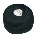 Strickgarn Häkelgarn 100 % Baumwolle Skolni 200 m schwarz (0012)
