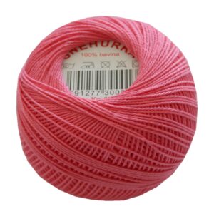 Strickgarn Häkelgarn 100 % Baumwolle SNÌHURKA 200 m altrosa (3354)
