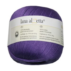 Strickgarn Häkelgarn 100% Baumwolle 50 g lila (4090)