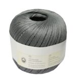 Strickgarn Häkelgarn 100% Baumwolle 50 g grau (4097)