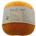 Strickgarn Häkelgarn 100% Baumwolle 50 g orange (4153)