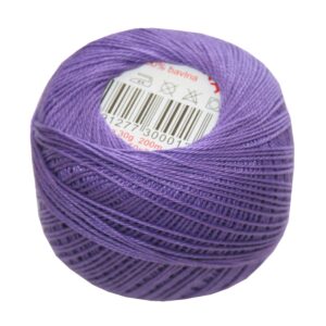 Strickgarn Häkelgarn 100 % Baumwolle SNÌHURKA 200 m lila (4494)