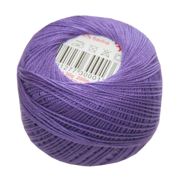 Strickgarn Häkelgarn 100 % Baumwolle SNÌHURKA 200 m lila (4494)