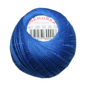 Strickgarn Häkelgarn 100 % Baumwolle SNÌHURKA 200 m blau (5574)