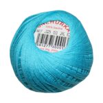 Strickgarn Häkelgarn 100 % Baumwolle SNÌHURKA 200 m türkis (5744)