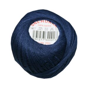 Strickgarn Häkelgarn 100 % Baumwolle SNÌHURKA 200 m blau (5894)