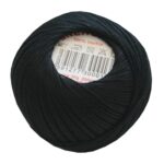 Strickgarn Häkelgarn 100 % Baumwolle SNÌHURKA 200 m schwarz (9994)