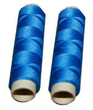 Nähmaschinen Obergarn Nähgarn Baumwolle 100m 2 x 50m blau (1020)