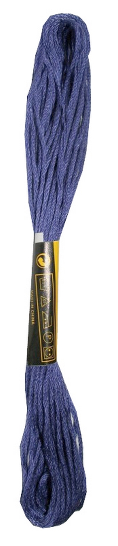 Stickgarn Mouline Stickwolle Stickfaden 8 m blau (2031 - 792)