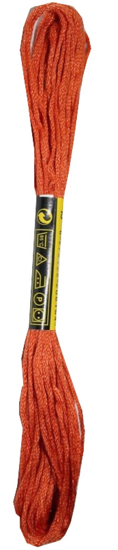 Stickgarn Mouline Moulin Stickwolle Stickfaden 100% Baumwolle 8 m terracotta (2032 - 762)