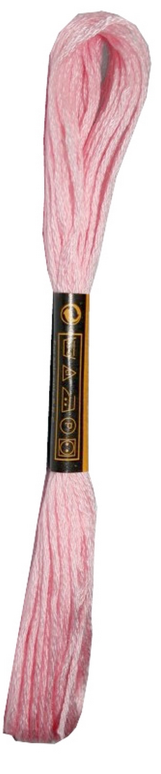 Stickgarn Mouline Stickwolle Stickfaden 8 m rose (2038 - 909)