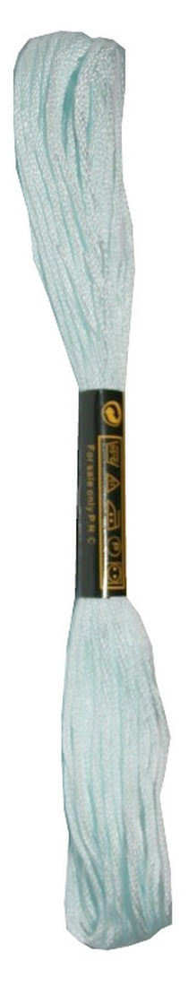 Stickgarn Mouline Moulin Stickwolle Stickfaden 100% Baumwolle 8 m hellblau (2047 - 909)