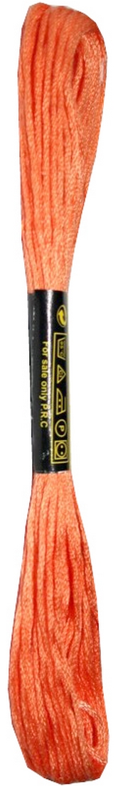 Stickgarn Mouline Moulin Stickwolle Stickfaden 8 m orange (2049 - 977)