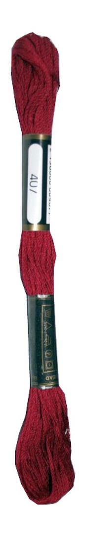 Stickgarn Mouline Stickwolle Stickfaden 8 m bordeaux rot (2407)