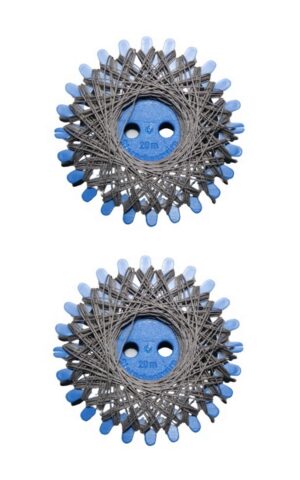 Sternzwirn Baumwolle 2 Stück je 20 m grau (0962)