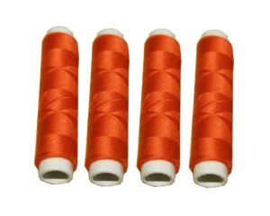 Nähmaschinen Nähgarn 200 m 4 x 50m Polyester 40/2 rot (1082)